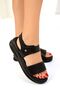 Women's Black Sandals 19465 - Stylish and Comfortable - 4