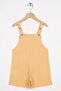 Mustard Color Girls' Shawl with Bowknot Accessories - 3