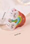 Red Rainbow Patterned - Children's Peg and Hair Clip - 5