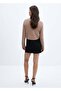 Straight Cut Mini Skirt with Belt - 4