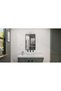 Modern, Vintage White 2Xe27 Mirror Top Metal Wall Sconce