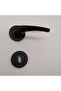 Gökhan Bravo Stainless Rosette Matte Black Interior Room Door Handle - Set of 1 Door - 4