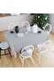 Table Cloth Oilcloth Washable Wipeable Stain Resistant Fabric Look Hygienic Table Cloth