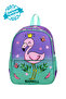 Royalglow Patterned Green Flamingo Kindergarten Bag Nursery Bag.