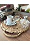 Wicker presentation plate, washable wicker mesh presentation plate plate - 4