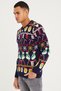 Men's Navy Blue Christmas New Year Sweater-noelkzkr02s - 4