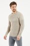 Men's Cream Knitwear Sweater -trzcm28888r07 - 3