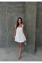 Women's Pleated Strap Dress - 4