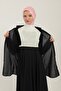 Women's Hijab Neck Collar Turtleneck Zero Sleeve Neck Collar Undershirt with Open Sides Elastic Ecru - 5