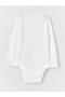 White Crew Neck Snap Body for Baby Boy - Optical 2' - 3