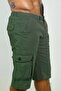 Lycra Gabardine Bermuda Shorts - Men's Shorts - Capri Shorts - Green Shorts