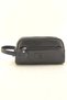 Men's Black Waterproof Faux Leather Shaving Organizer Personal Travel Daily Bag - 4