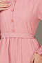 linen Dress - Frilly Skirt, Dusty Rose Model 4719ZNK903-m - 5