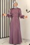 Nil Side Laced Evening Dress Lilac - Design - Fsc3008