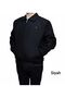Summer Men's Coat with Collar, Elastic Waist and Sleeves, Comfortable Fit, Black - 3