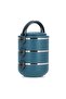حاوية تخزين طعام تيرموس مكونة من 3 طبقات، لون أزرق أنثراسايت - 2