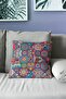 Double Sided Printed Anatolia 10 Patterned Suede Throw Pillow Case - 3