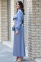 Damla Evening Dress - Blue - 3