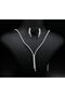 Women's Cluster Bridal Evening Dress Necklace Earring Set