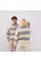Unisex Buttoned Polo Neck Knitwear Sweater