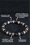 Spiritual Peace and Emotional Balance Bracelet - Pink Quartz - Rhodonite - Hematite - 3