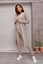 Cardigan Sleeveless Crew Neck Blouse Leggings Model Trousers - 3