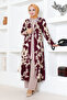 Viscose Patterned Triple Set - 0332BGS895 Plum Vision - 2