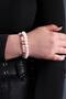 Pink Quartz and Amethyst Bracelet - Labradorite and Hematite Combination - 5