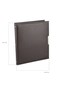 Business Card Album 8 Rows 384 Card Holders Business Card Album Vegan 23.5X26.5 Cm. Brown - 3