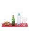 Coaster bottle and snack holder rainbow vegan 9.5x42 cm - 2