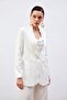 Satin Patterned Jacket - Smtfashion