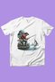 Fishing with Fishing Rod Sea and Camping Printed 100% Cotton Premium Boy's Girl's T-Shirt