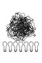 100 Pieces Black Safety Pin Bulb Pear Label Needle 2 cm Fork Needle.