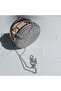 Silver Evening Bag Stoned Evening Bag Round Evening Bag Clutch Portfolio - 8