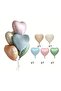 Retro Heart Foil Balloon Bouquet Set 1 Year Old Water Green Number Foil Balloon Birthday Balloon Set - 4