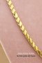 Barley Steel Necklace - Steel Tarnish Barley Chain 316L 100% Steel Necklace 60+5cm - 3