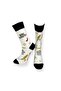 4-Piece Mixed Color Unisex Flexible Moisture-Absorbing Cotton Patterned Socks - 5