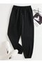 2-Piece Winter Thick Jogger Sweatpants - Elastic Leg High Waist - 4