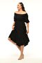 Plus Size Comfortable Model with Elastic Collar, Sleeves and Waist, 4-Season Non-Sweating Spacious Balloon Sleeve Dress - 8