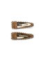 Miabella Crystal Triangle and Buckle Set - Set of 2 - 3
