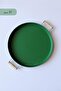 3 Piece 45white, 37green, 30black Metal Tray with Wooden Handles Tea Tray Presentation Tray Set
