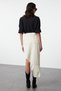 Ecru Ecru Ripped Detailed Denim Maxi Skirt TWOAW22ET0140 Skirt TWOAW22ET0140 - 5