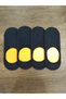 Children Ballerina Socks 4 Pairs Combed Cotton Toe Seamless Quality Silicone Tape Invisible Socks