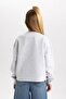 Crew NecK Printed Girl's Sweatshirt - B3829a823wn - 5