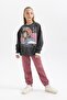SofT Furry PrinTEd SwEatshirt and TracKsuiT SET for Girls - B5642a823wn - 2