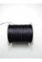 Zift Black Color (Shiny Sparkling Black) 1 mm 100 Meters Waxed Cord for Saddler Leather Sewing Necklace Beading Jewelry Design Bracelet Cord - 6