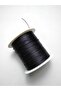Zift Black Color (Shiny Sparkling Black) 1 mm 100 Meters Waxed Cord for Saddler Leather Sewing Necklace Beading Jewelry Design Bracelet Cord - 3