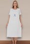 Short Sleeve 100% Cotton Combed Throw Plus Size Mother's Nightgown, Hospital, Pregnant and Maternity Nightgown