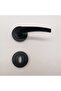 Gökhan Bravo Stainless Rosette Matte Black Interior Room Door Handle - Set of 1 Door - 2