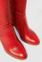 Women's Red Leather Boots